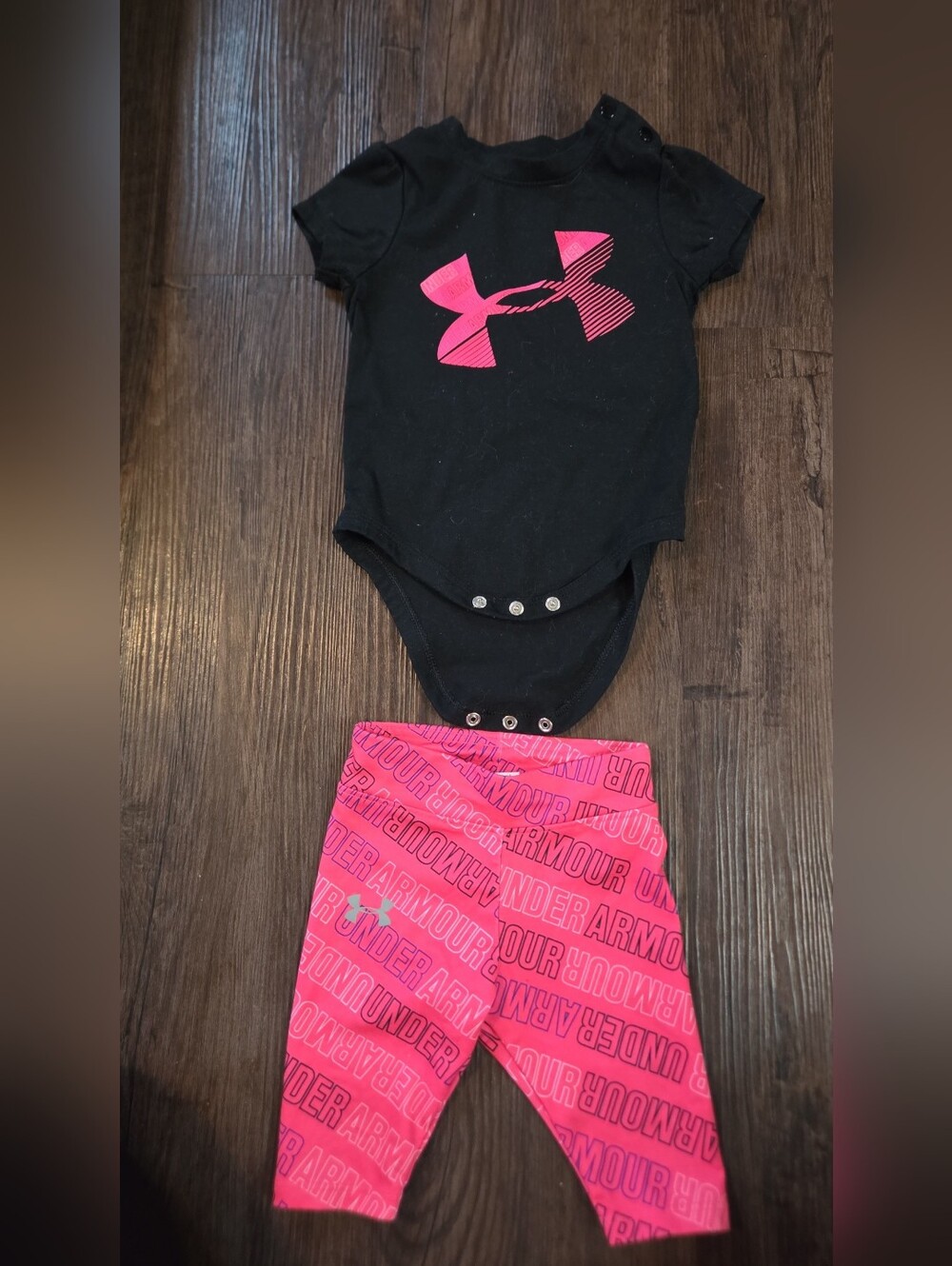 Baby Girl Under Armour Outfit Size 3-6m